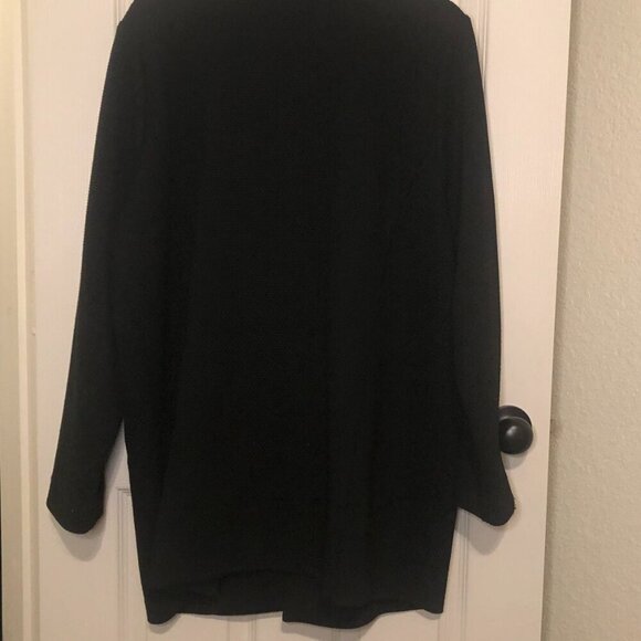 Apt. 9 black long-sleeve open-front blazer with zipper accented pockets size XXL - Picture 6 of 6